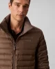 Calvin Klein Erkek Hafif Naylon Kapitone Şişme Gri Ceket LV04LC506G-PDK
