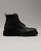 Calvin Klein LACE UP BOOT W/ ZIP MONO Erkek Siyah Bot HM0HM01580-0GR