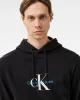 CK Jeans DISTRESSED MONOLOGO HOODIE Erkek SİYAH Sweatshirt J30J326875-BEH