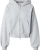 Calvin Klein Jeans A- FRENCH TERRY BADGE LOGO FZ HO Kadın Gri Sweatshirt LV047C216G-P79