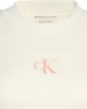 Calvin Klein Jeans A- MONOGRAM BABY TEE Kadın Beyaz T-shirt LV047AB802-YC9