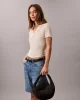 Calvin Klein Jeans CKJ MONOGRAM PINCHED MEDIUM SHOU Kadın Siyah Çanta LV04F3206G-UB1