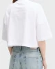 Calvin Klein Jeans D1 Collection Kadın Beyaz Crop T-shirt  LV047C202G-YAA