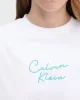 Calvin Klein Jeans D1 Collection Kadın Beyaz Crop T-shirt  LV047C202G-YAA