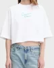 Calvin Klein Jeans D1 Collection Kadın Beyaz Crop T-shirt  LV047C202G-YAA