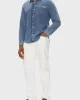 Calvin Klein Jeans Erkek Günlük Klasik Mavi Gömlek LV040EM774-WHZ