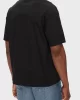 Calvin Klein Jeans Erkek Önü Kısa Arkası Uzun Nakışlı Siyah T-shirt LV04RB295G-UB1