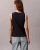 Calvin Klein Jeans Kadın CK Logolu Kolsuz Mavi T-shirt LV047C852G-CEF