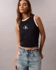 Calvin Klein Jeans Kadın CK Logolu Kolsuz Mavi T-shirt LV047C852G-CEF