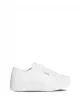 Calvin Klein Jeans Kadın Deri Düz Platform Beyaz Sneaker YW0YW01886-YAF