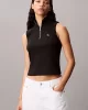 Calvin Klein Jeans Kadın Etiketli Kolsuz Yarım Fermuarlı Siyah Bluz LV047C909G-UB1