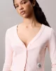 Calvin Klein Jeans Kadın Etiketli Pamuklu Fitilli Pembe Badi LV047C204G-VI7