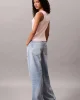 Calvin Klein Jeans Kadın Etiketli Pamuklu Fitilli Pembe Bluz LV047C201G-VI7