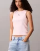 Calvin Klein Jeans Kadın Etiketli Pamuklu Fitilli Pembe Bluz LV047C201G-VI7