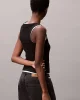 Calvin Klein Jeans Kadın Etiketli Pamuklu Fitilli Siyah Bluz LV047C201G-UB1