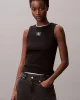 Calvin Klein Jeans Kadın Etiketli Pamuklu Fitilli Siyah Bluz LV047C201G-UB1