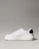 Calvin Klein Jeans Kadın Kalın Tabanlı Arma Detaylı Deri Beyaz Sneaker YW0YW01846-01W