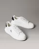 Calvin Klein Jeans Kadın Kalın Tabanlı Arma Detaylı Deri Beyaz Sneaker YW0YW01846-01W