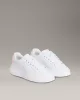 Calvin Klein Jeans Kadın Kalın Tabanlı Arma Detaylı Deri Beyaz Sneaker YW0YW01846-0LD