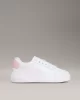 Calvin Klein Jeans Kadın Kalın Tabanlı Arma Detaylı Deri Beyaz Sneaker YW0YW01846-0LD