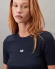 Calvin Klein Jeans Kadın Modal Fitilli Mavi T-shirt LV044C901G-CEF