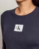 Calvin Klein Jeans Kadın Uzun Kollu Kloş Mini Mavi Elbise LV047D307G-VEK