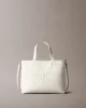 Calvin Klein Jeans SCULPTED MINI EW TOTE Kadın Beyaz Çanta LV04K3111G-FUP