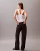 Calvin Klein Jeans SL COTTON RIB SOLID TANK Kadın Beyaz Bluz LV044C219G-YAA