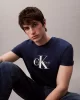 Calvin Klein Jeans SS Hero Monologo Tee 20s Erkek Mavi T-shirt LV04RB862G-C3I