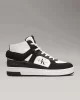CK Jeans BASKET CUPSOLE MID ML MIX Kadın Siyah Sneaker YW0YW01578-0GM