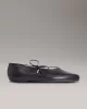Calvin Klein Kadın Deri Mary Jane Siyah Sneaker HW0HW02656-BEH