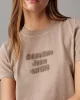 CK Jeans WASHED PUFF PRINT BABY TEE Kadın  T-shirt J20J224988-PFW
