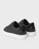 Calvin Klein Kadın Monokrom Vulkanize Bağcıklı Siyah Sneaker HW0HW02573-BEH