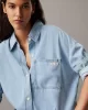 CK Jeans LOOSE SHIRT LYOCELL DENIM DRESS Kadın  Elbise J20J225472-1A4