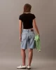 CK Jeans A- MONOGRAM BABY TEE Kadın  T-shirt LV047AB802-UB1