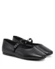 Calvin Klein BALLERINA NEW BUCKLE - LTH Kadın  Babet HW0HW02483-BEH