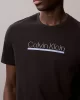 Calvin Klein SS 30s EU SP OUTLINE TAPE GRAPHI Erkek SİYAH T-shirt LV04RC852G-UB1