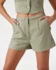 Guess CAMILLE TAILOR PLEAT SHORTS Kadın Haki Şort W5GD68WH5F0-F83S