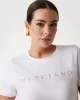 Guess CANDY RN SS TSHIRT Kadın Beyaz T-shirt 5GGI006008A-TWHT
