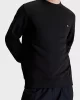 CK Jeans CK EMBRO BADGE CREW NECK Erkek SİYAH Sweatshirt J30J325270-BEH