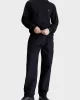 CK Jeans CK EMBRO BADGE CREW NECK Erkek SİYAH Sweatshirt J30J325270-BEH