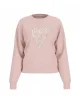 Guess CN PYTHON TRIANGLE LOGO FLECEE Kadın Pembe Sweatshirt W5RQ09K8802-A61L