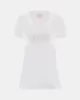 Guess CN SS LOGO SEGQUINS TEE Kadın Beyaz T-shirt W5GI17J1314-G011