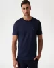 Guess CN SS TECH STRETCH TEE Erkek Lacivert T-shirt M4YI60KCBM0-G7V2