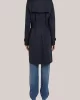 Tommy Hilfiger COTTON DB SLIM FIT TRENCH Kadın lacivert Trençkot WW0WW42133DW5