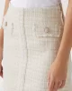 Guess DAPHNEE MINI FLAP SKIRT Kadın Krem Etek W5RD63WGW82-F0DP
