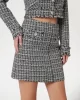 Guess DAPHNEE MINI FLAP SKIRT Kadın Siyah/Beyaz Etek W5RD63WGW82-F9RS