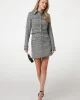 Guess DAPHNEE MINI FLAP SKIRT Kadın Siyah/Beyaz Etek W5RD63WGW82-F9RS
