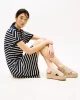 Tommy Hilfiger DENIM ESPADRILLE PLATFORM SANDAL Kadın  Sandalet FW0FW08669ACC