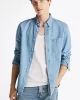 Tommy Hilfiger DENIM RF SHIRT Erkek  Gömlek MW0MW375811BB
